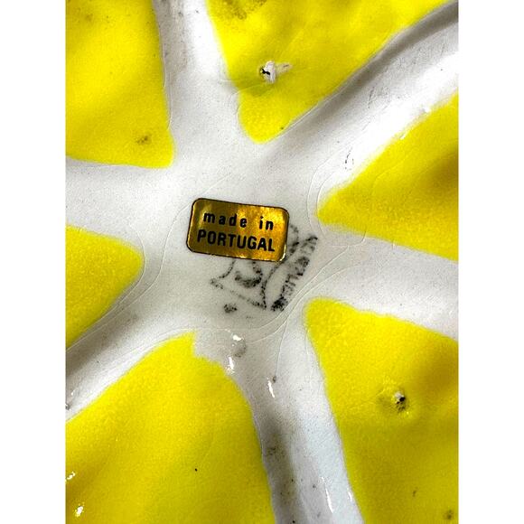 Secla Portugal Majolica Yellow Cabbage Pottery Soup Tureen/Lid-Mid Century-Rare - Picture 7 of 7